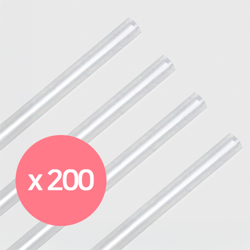버블티 벌크 빨대 25cm 투명 200개 판매처 비앤씨마켓